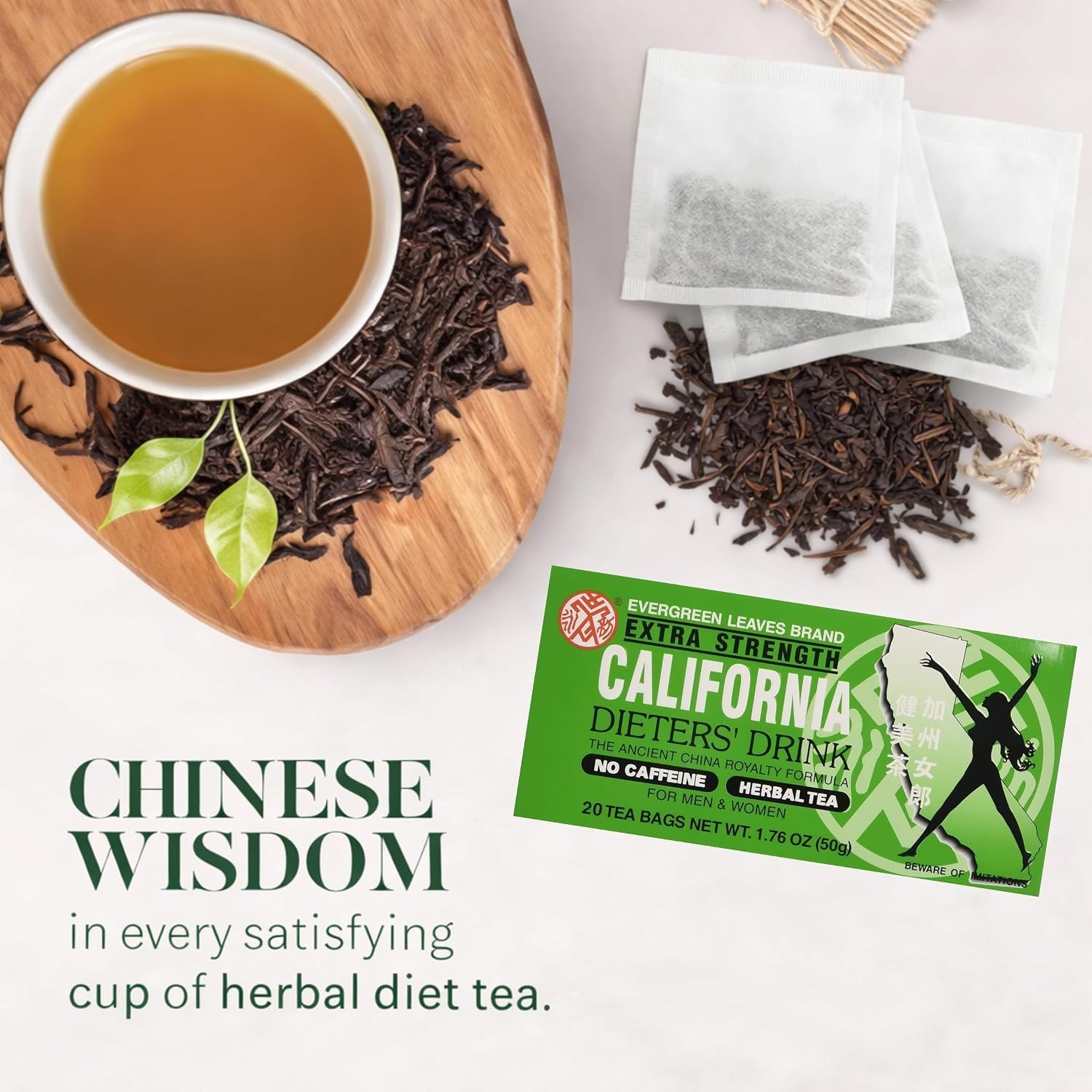 Herbal Tea 120 Bags 6 Pack Caffeine Free Detox Digestive Support