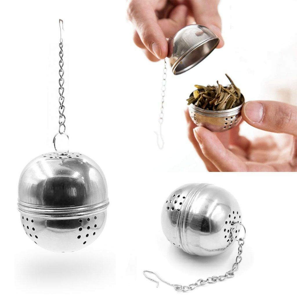 3pack Tea Infuser Ball Mesh Loose Leaf Herb Strainer Stainless Steel Locking