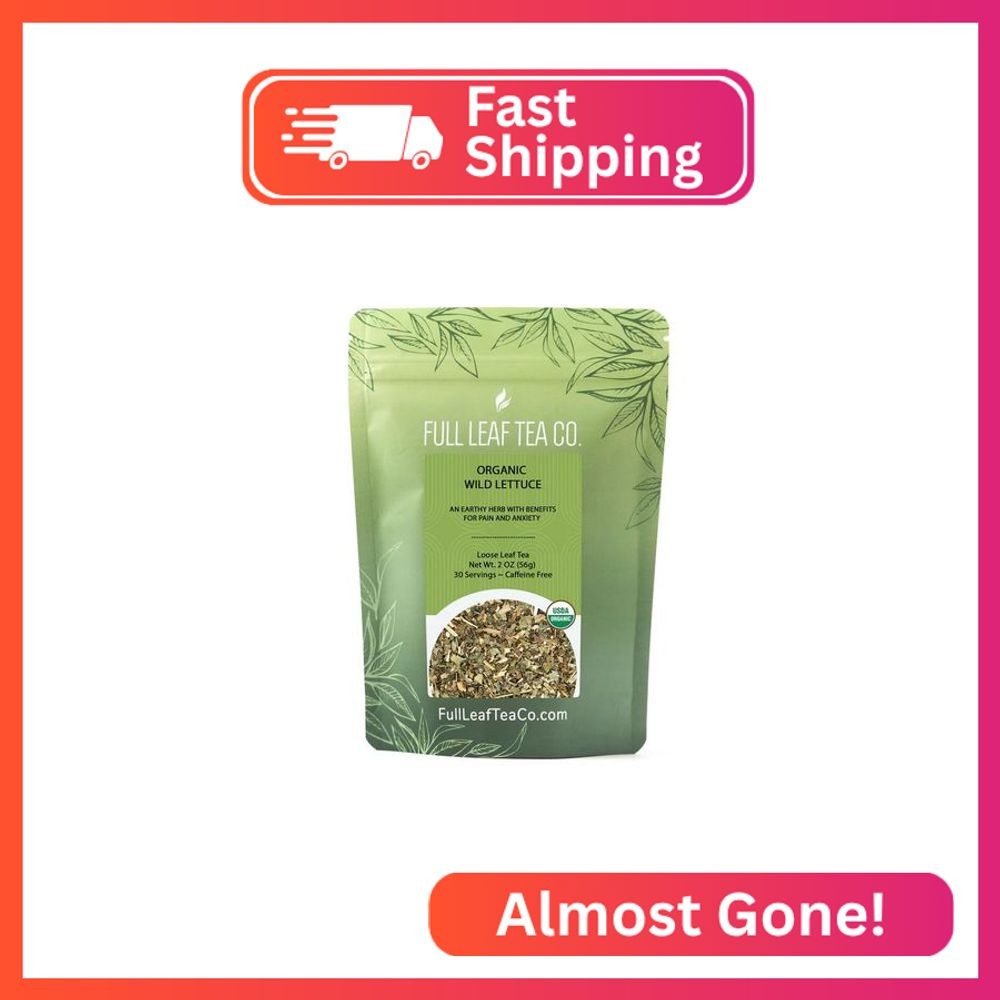 Organic Wild Lettuce – 2 oz Bag (Approx. 30 Servings) | Full Leaf Tea Co.