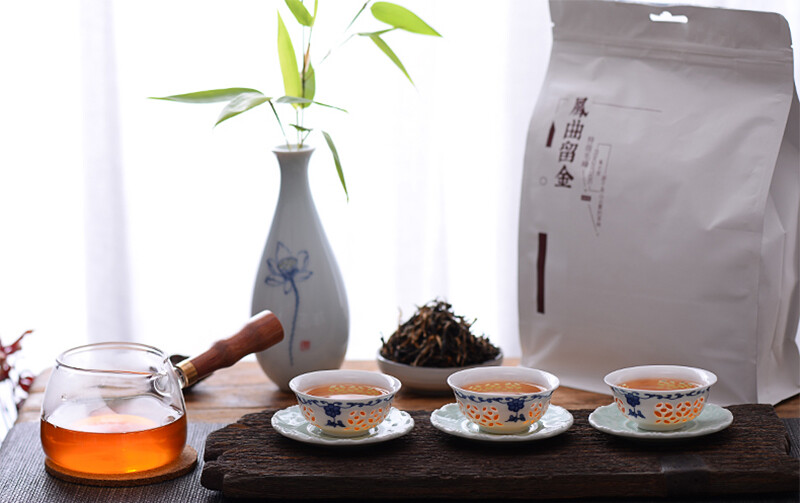 2024 Premium Black Tea FengHetang Dian Hong Maofeng Yunnan Dianhong Tea 500g