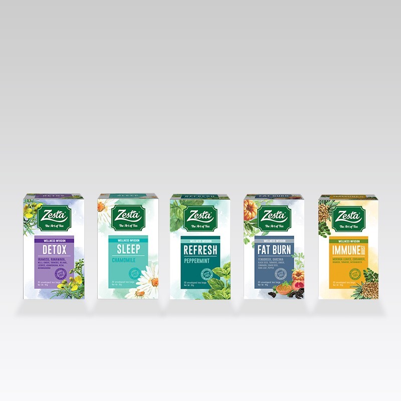 ZESTA Wellness Infusion Herbal Fat Burn Ceylon Black tea Buy 1 Get 1 offer + FS