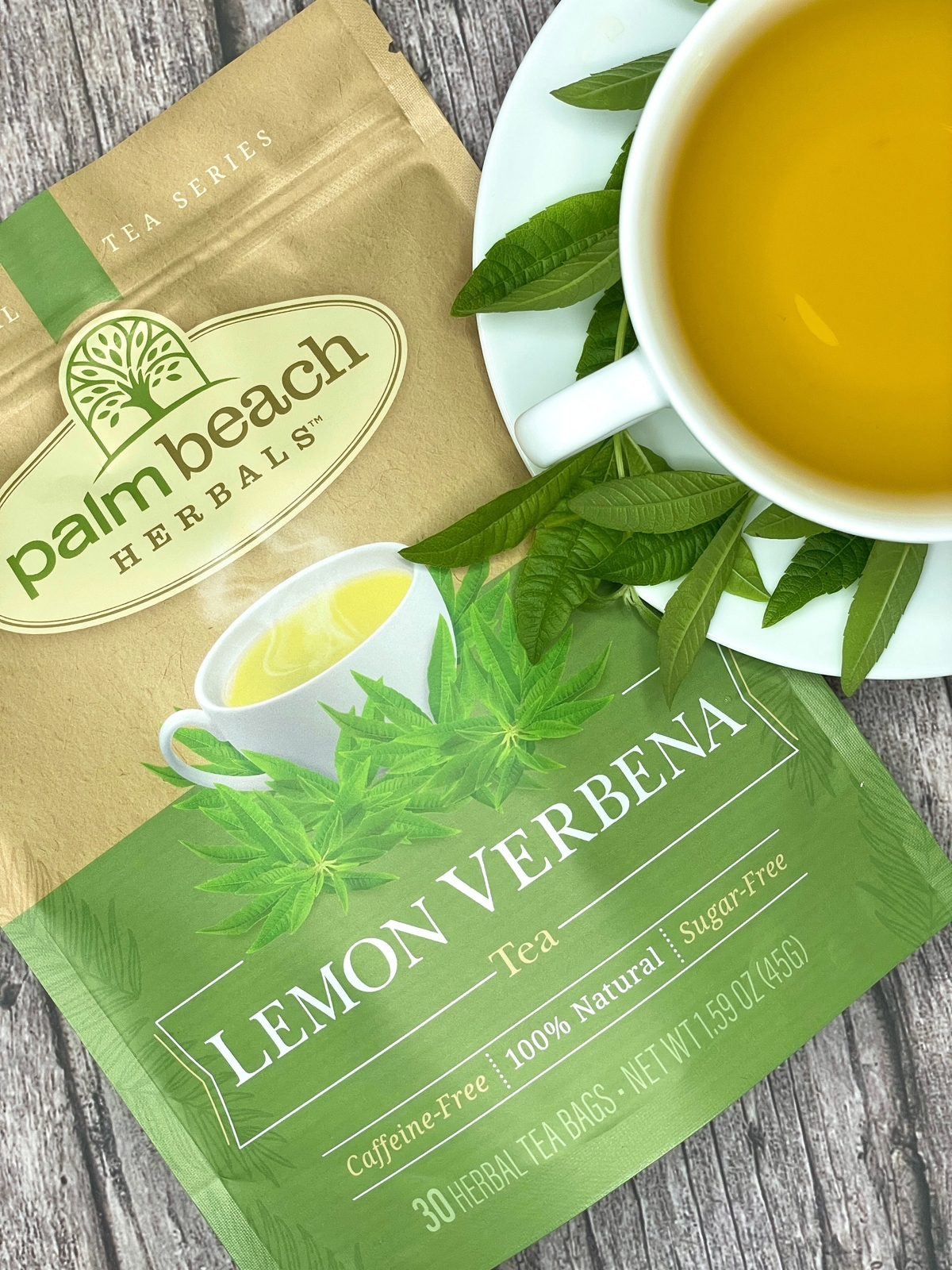 Lemon Verbena Tea by Palm Beach Herbals | 30ct, Caffeine-Free