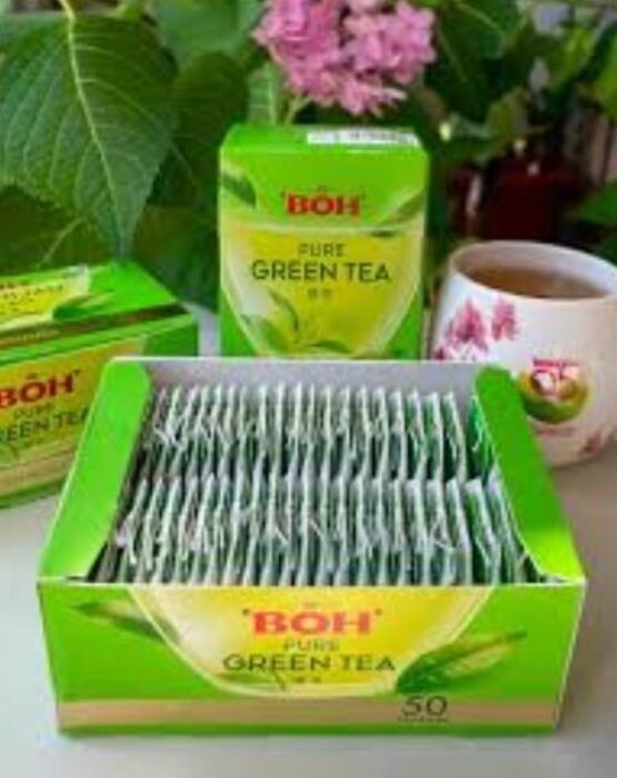BOH Pure Green Tea Cameron Highlands Refreshing Teabags Malaysia (Pack of 4×50)