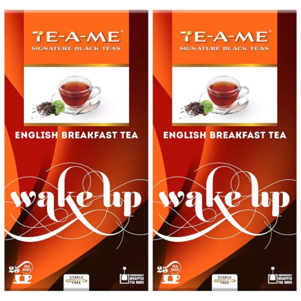 TE-A-ME Black Tea – English Breakfast, 25TB, 101G (Pack of 2) free shipping w.w