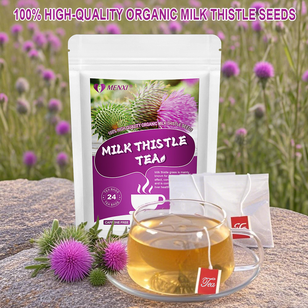 Organic Milk Thistle Seed Tea Bags – 24 Count Liver Cleanse & Detox Support