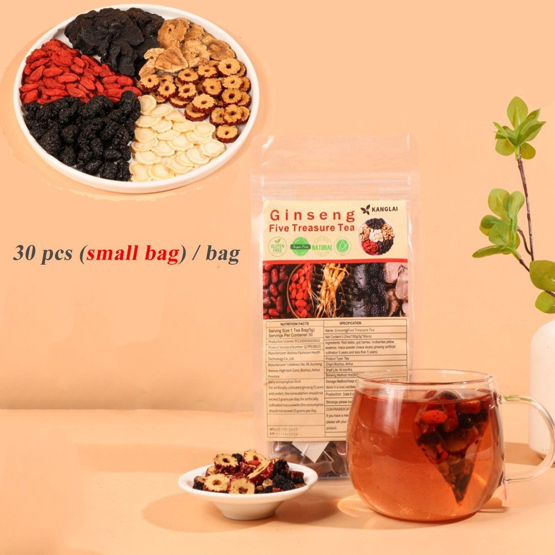 30pcs Ginseng six treasure tea , Kidney tea ,liver tea , red date kidney health