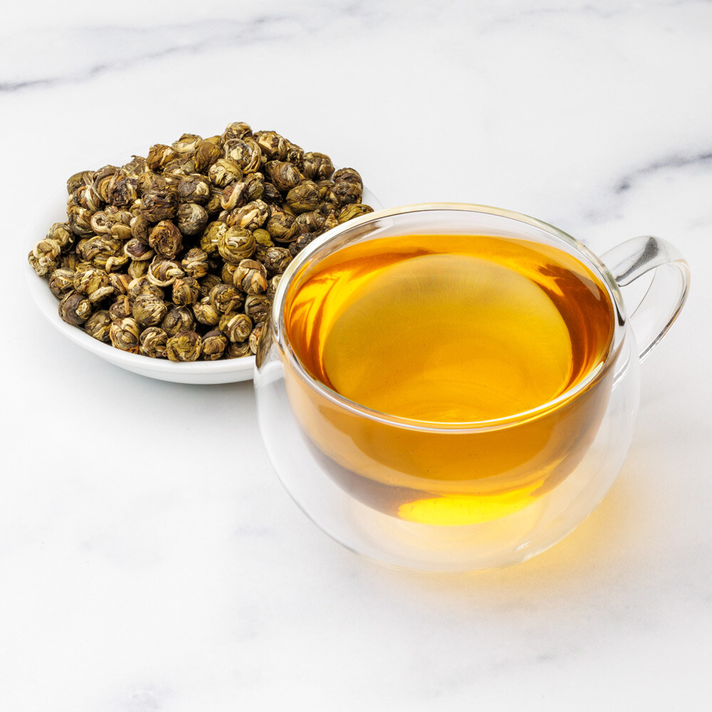 Jasmine Pearls Green Tea – Superior Organic Dragon Loose Leaf – Fusion Teas
