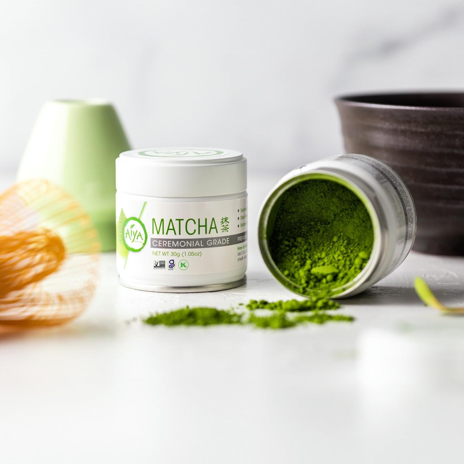 Aiya Authentic Japanese Premium First Harvest Ceremonial Grade Matcha Green Tea