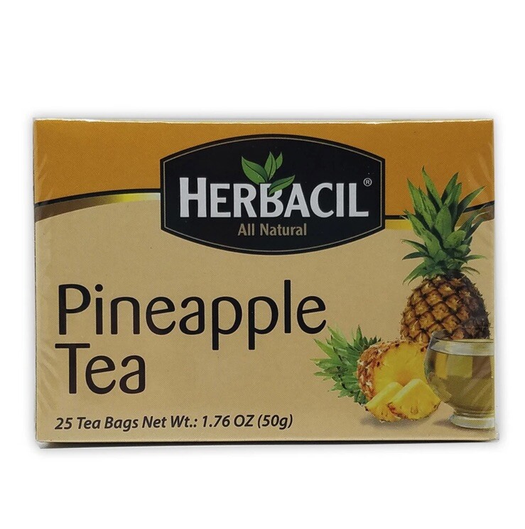 New Herbacil Pineapple, Piña Tea 25 bags FAST SHIPPING