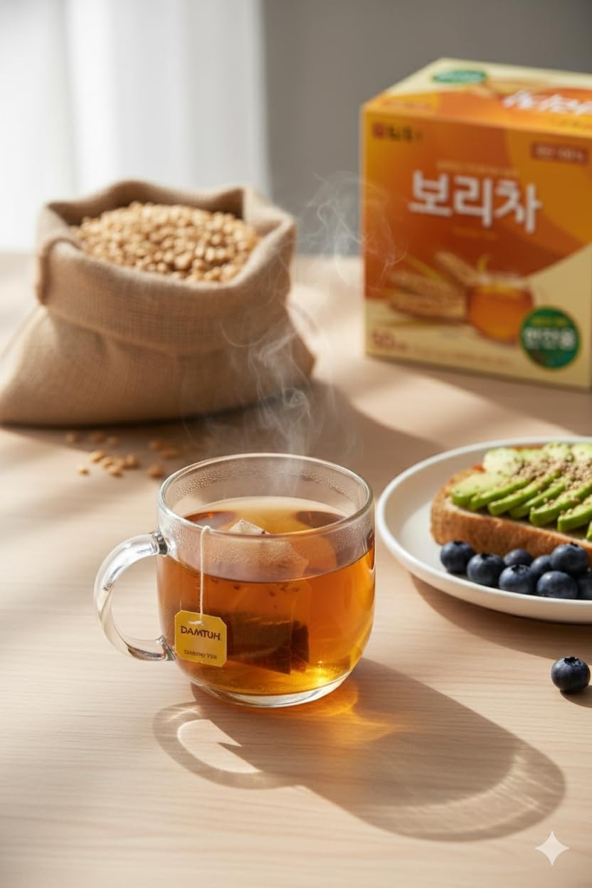 Korean Barley Tea, Roasted Barley Tea Bags, Boricha Mugicha, CaffeineFree, 50…
