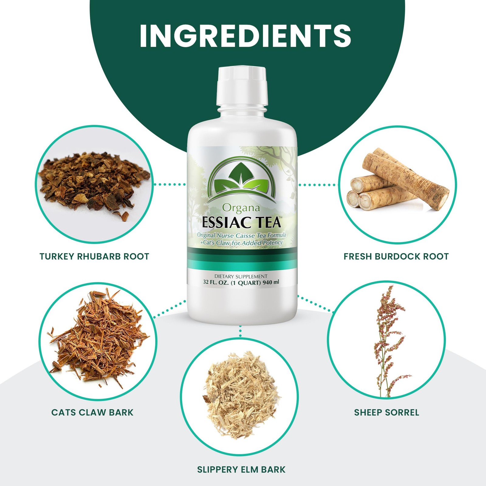 Organa Genuine Essiac Tea – Organic Liquid Essiac Tea – 4 Herb Genuine Essiac…