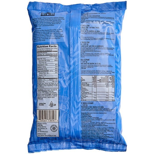 David Rio Elephant Vanilla Chai, Bulk, 4lb. Bag 01/27