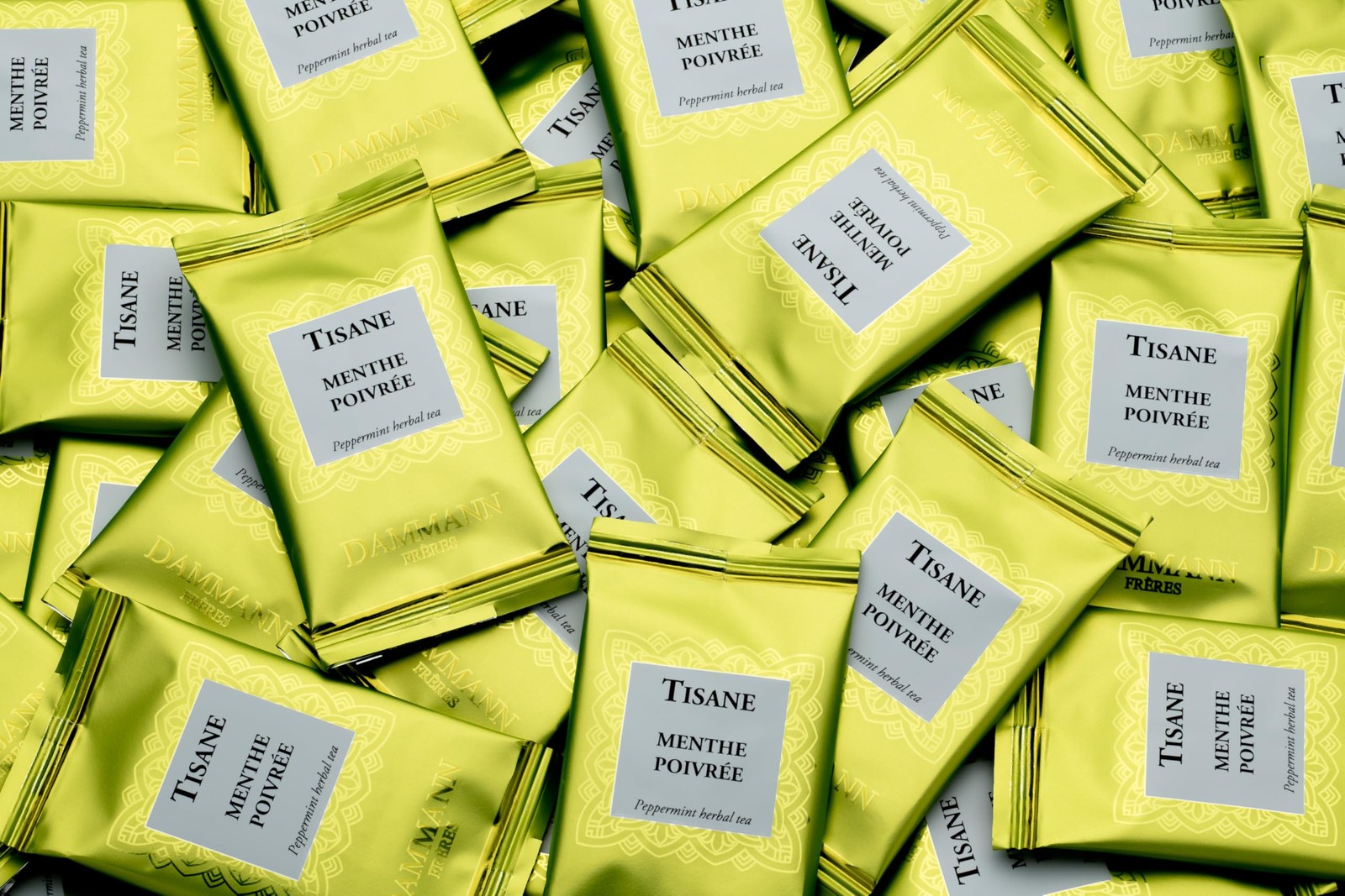Dammann Freres Sachets, Menthe Poivrée Tea Bags, Premium Gourmet French Peppe…
