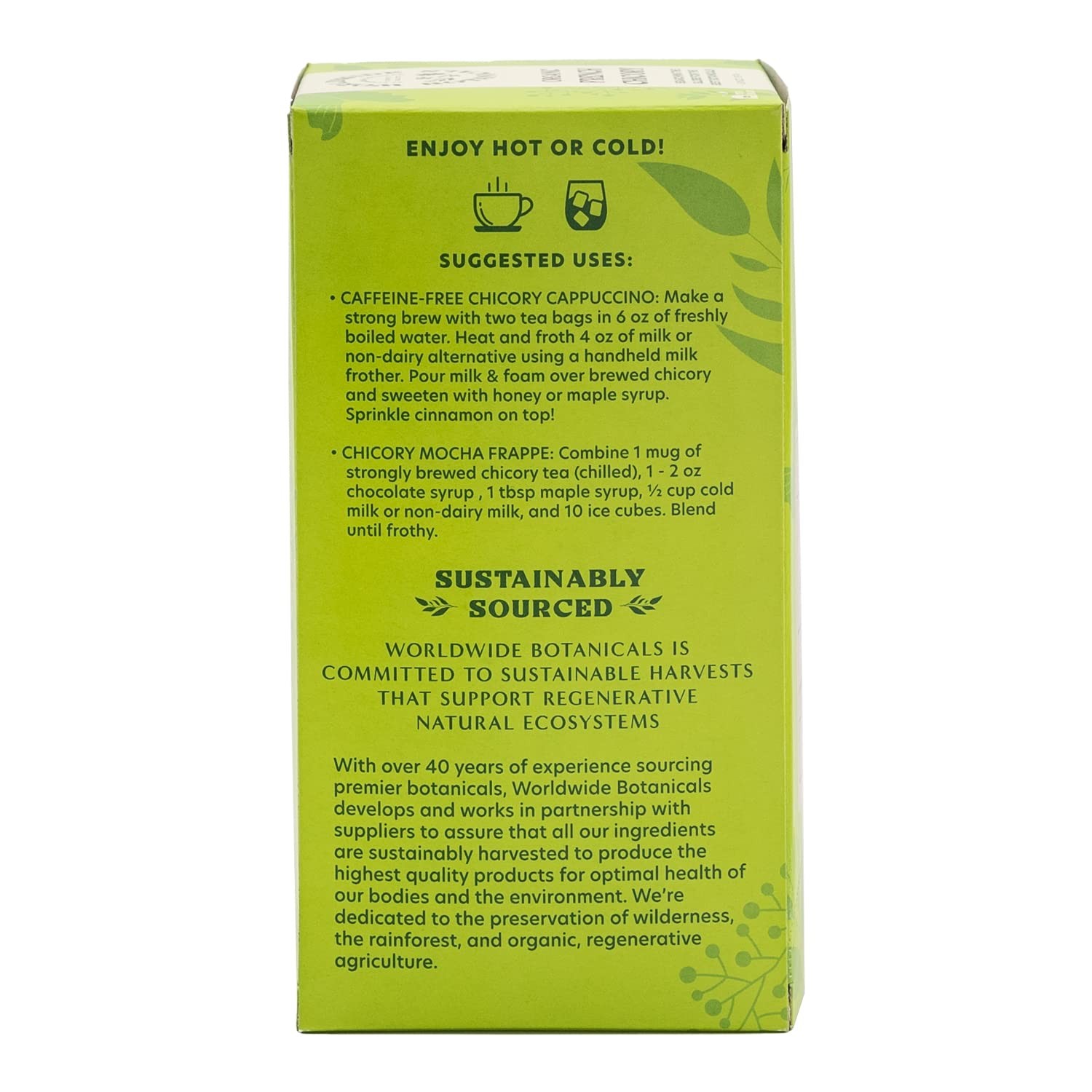 Organic French Chicory Root Tea, 25 Tea Bags – 3x herbs with 6g per teabag – …