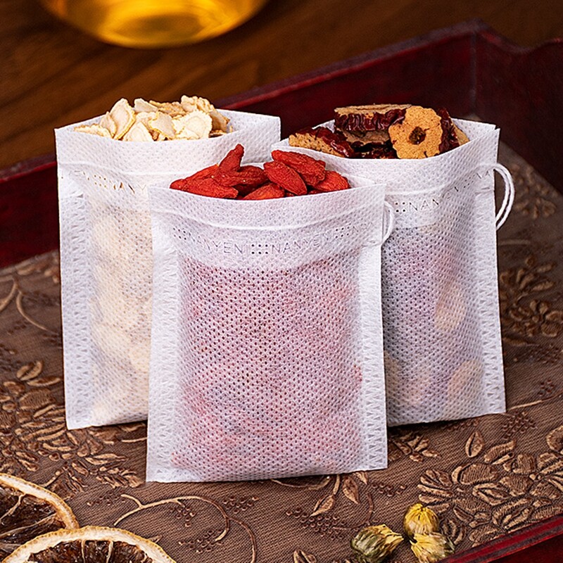 Non-woven Tea Filter Herb Loose Paper Empty Teabags Disposable Bag String LOT