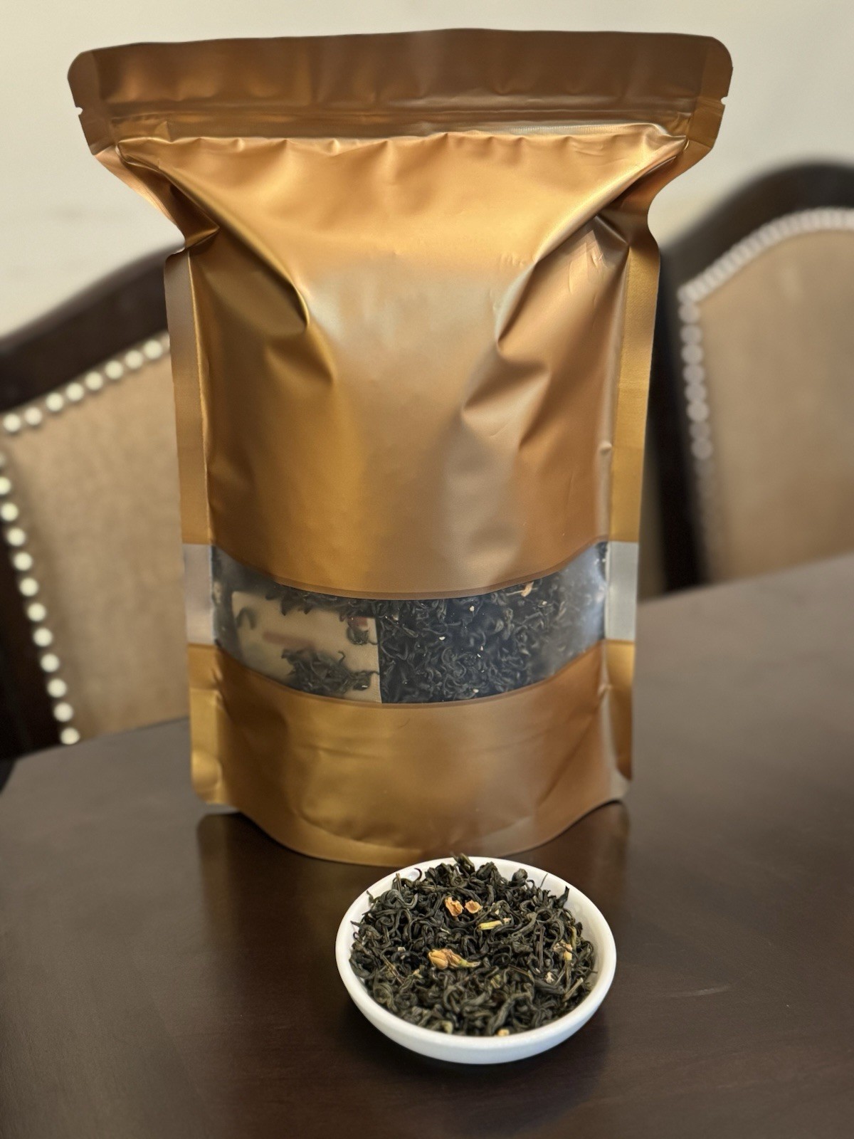 TRA LAI TAN CUONG HIGH MOUNTAIN GREEN TEA+DRIED JASMINE FLOWERS 500gram Each