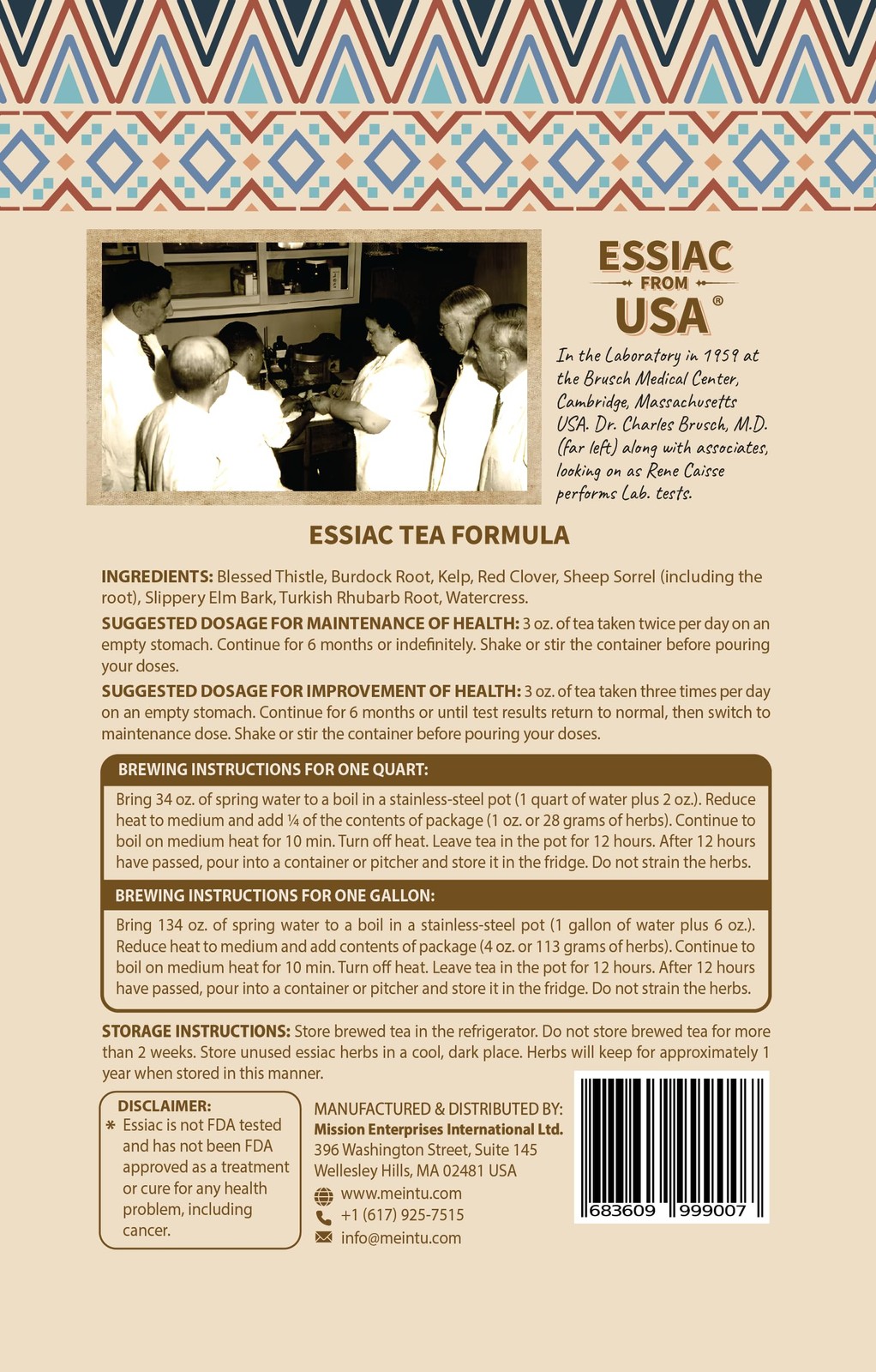 MEINTU Organic Essiac Tea 8 Herb Powder Formula Sheep Sorrel with 20% Root – …