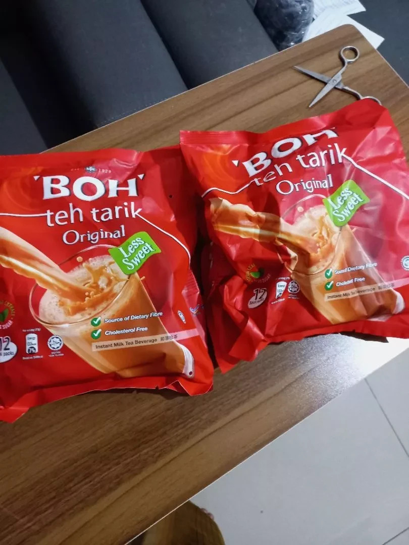 2 PACKS – BOH Teh Tarik Kurang Manis Original New Stick Pack 27g x 12s