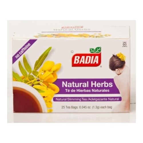 Badia Natural Herbs Tea Bags, 25-count Pack of10
