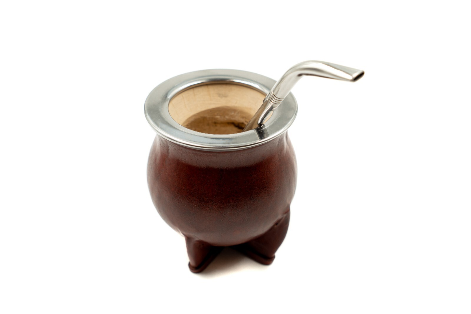 Mate Gourd Leather Mate Cup Yerba Mate Argentinian Mate Torpedo Calebasse Mate