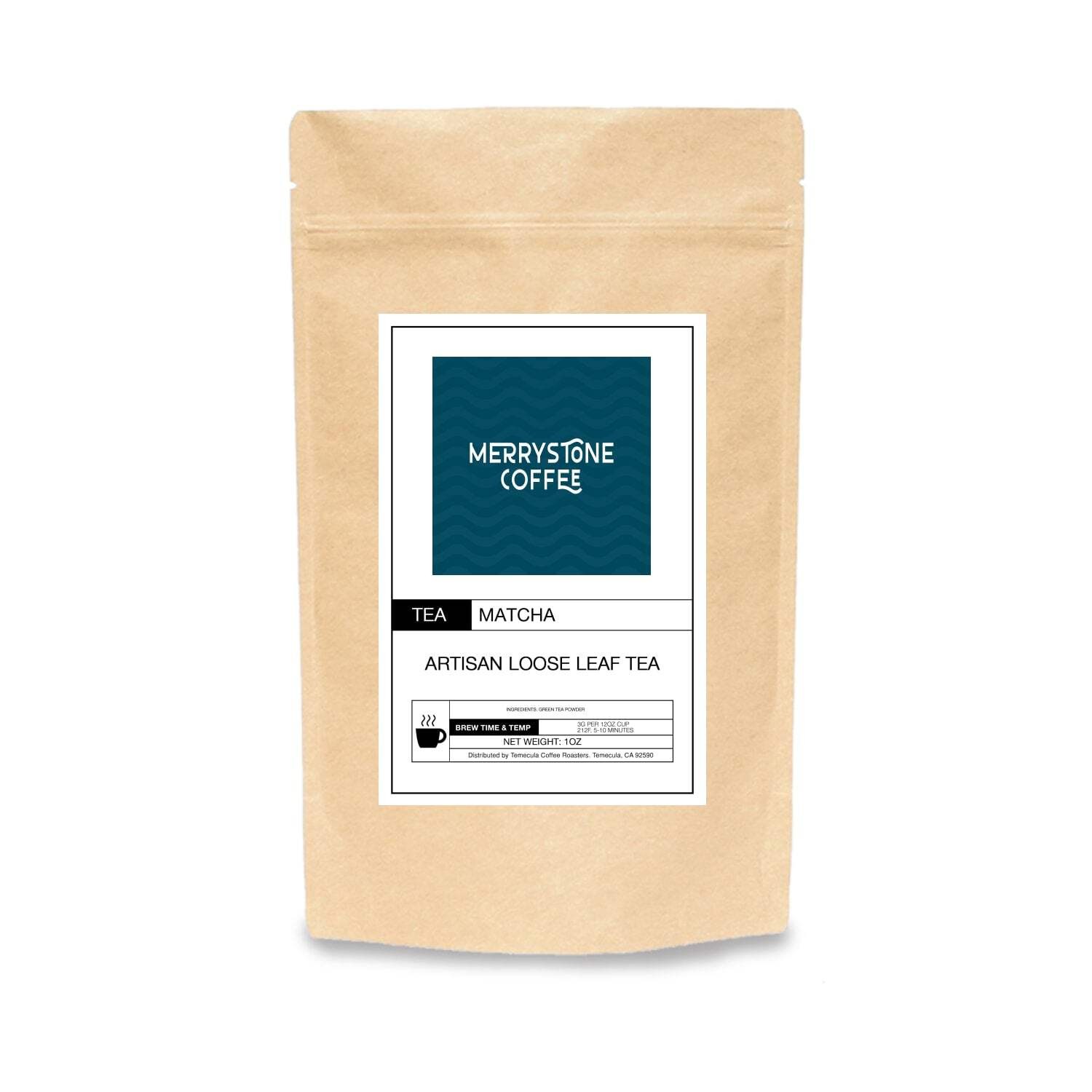 Merrystone Artisan Matcha Green Tea Loose Leaf Shade-Grown Umami Antioxidant NEW