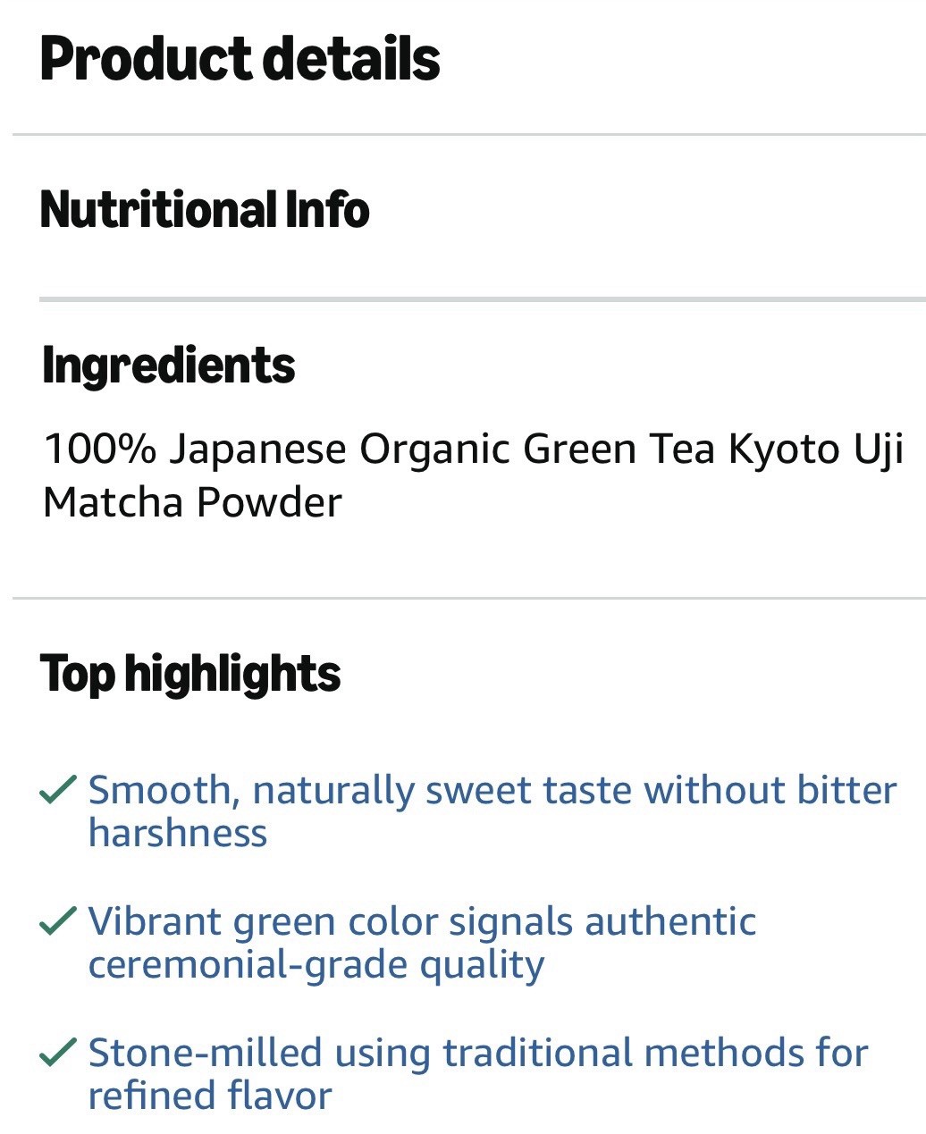 Ocha & Co. Kyoto Uji Matcha Powder Organic Japanese Green Tea 50g 25 Serv
