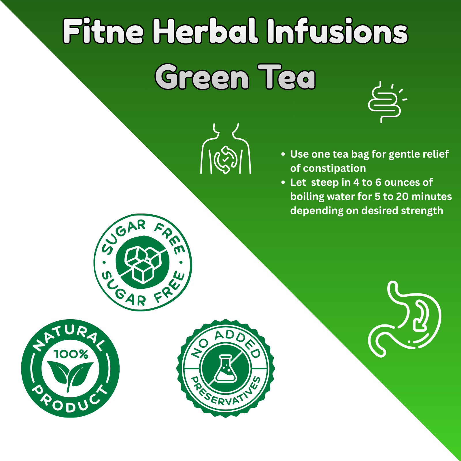 4 x 30 =120 FITNE HERBAL TEA, Green Bags