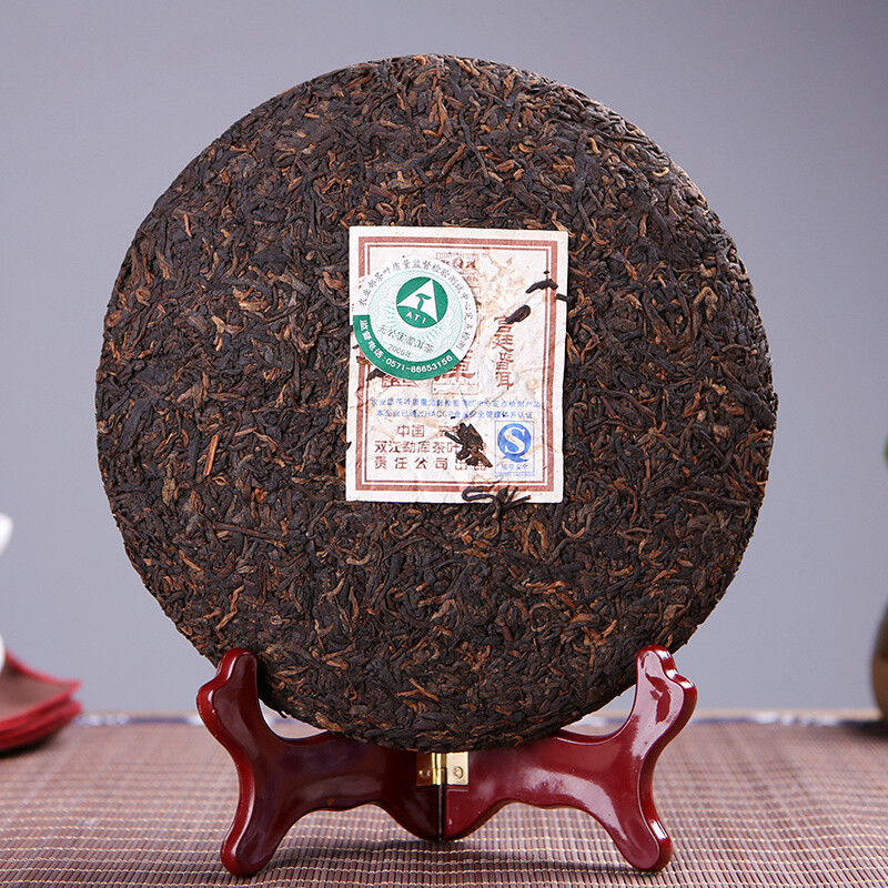 2007 MENGKU Gong Ting Pu-erh Tea Cake Palace Pu’er Ripe Puer Tea 400g Cooked