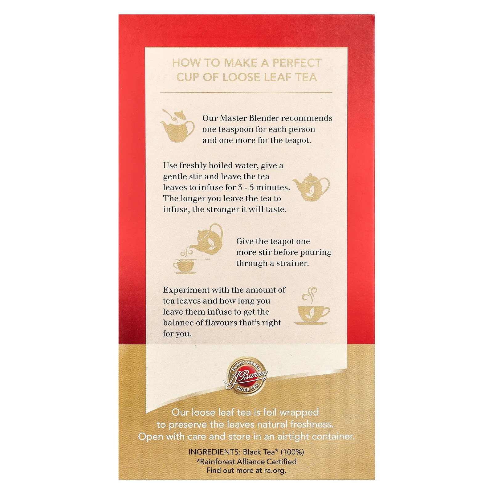 Loose Leaf Tea, Gold Blend, 250 g