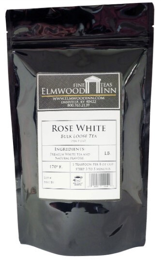 Elmwood Inn Fine Teas, Rose White Tea, 8-Ounce