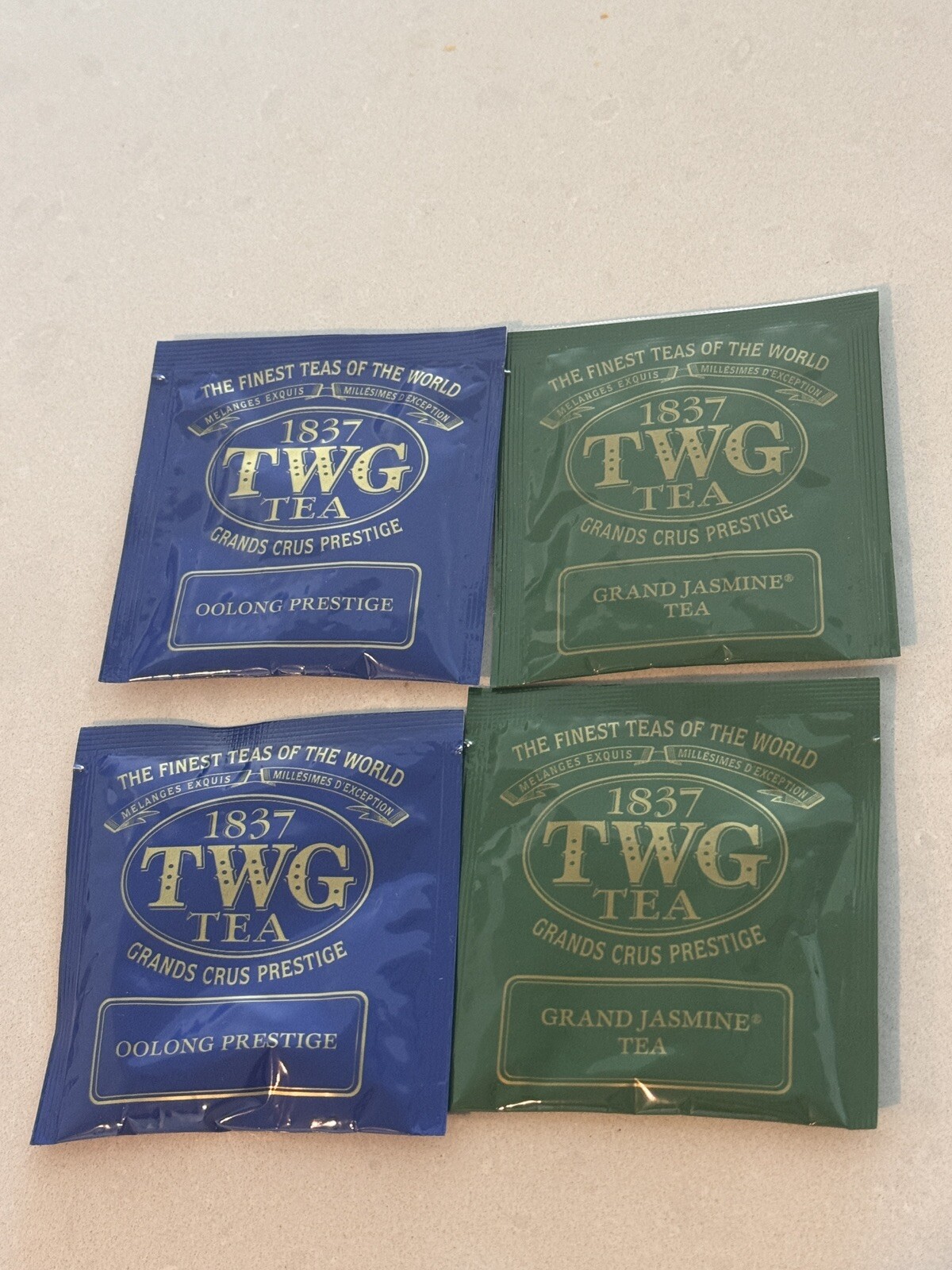 8 Mixed Assortment 1837 TWG Tea Bags. Fresh. Great Selection For Your Tea Time
