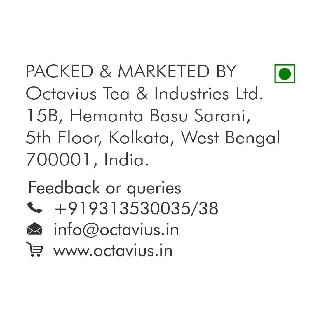 Octavius Indian Masala Black Tea -100Gm (Pack of 2) Natural Spices Loose Leaf