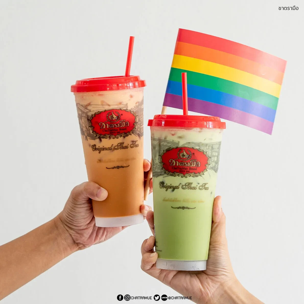 Set 2x Thai Tea Mix Original Cha Tra Mue Green Tea Mix Milk Tea Hot/Cold