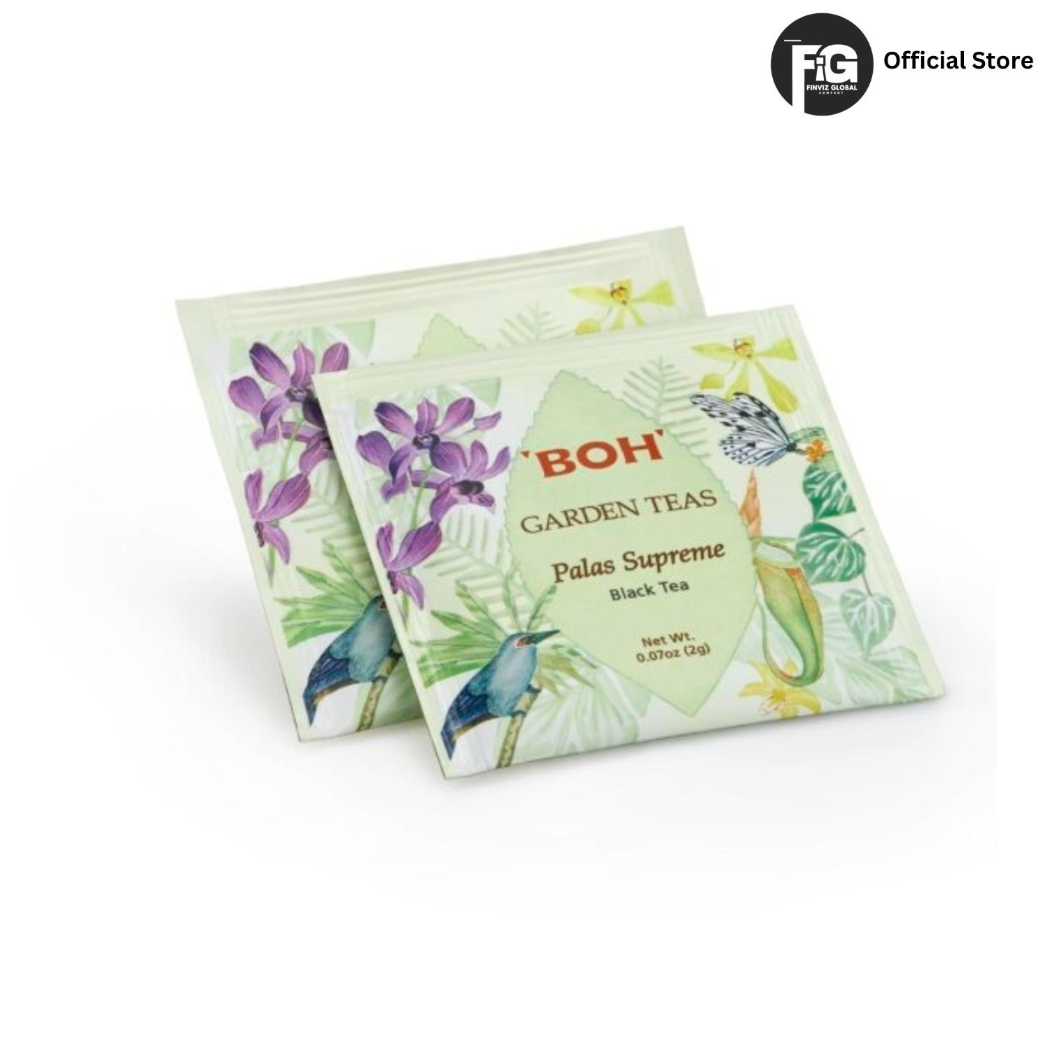 3x BOH Garden Teas Tea Palas Supreme Pyramid Teabag (45 Bags) Flowery Pekoe