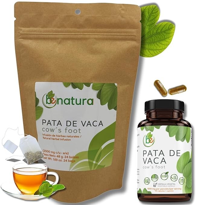Pata de Vaca Té (Cow’s Foot Tea)–24 Bags–100% Natural Infusion-Capsula Pata Vaca