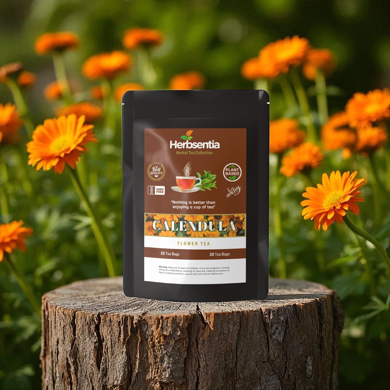 Herbsentia Calendula Tea – Skin and Immune System (Premium)