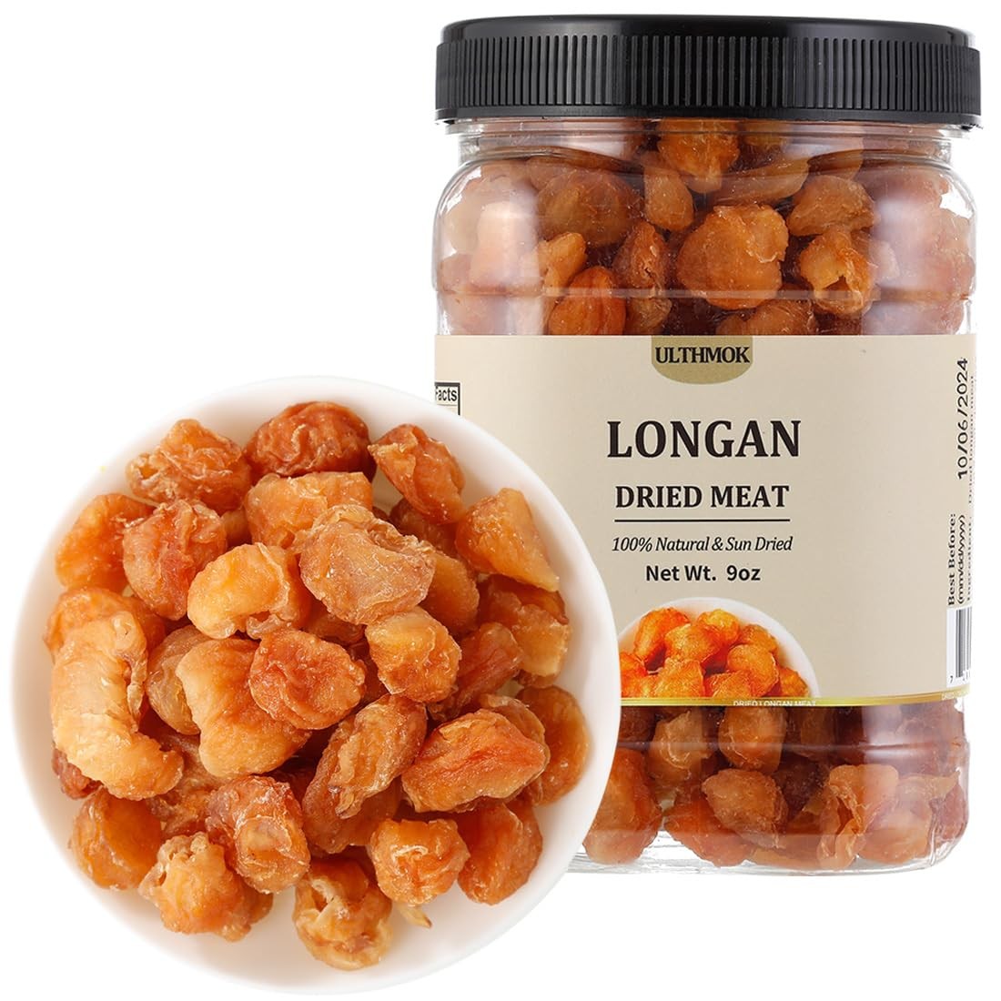 Dried Longan Fruit 9 Oz – 100% Natural, No Sugar, No Additives, Healthy Snack