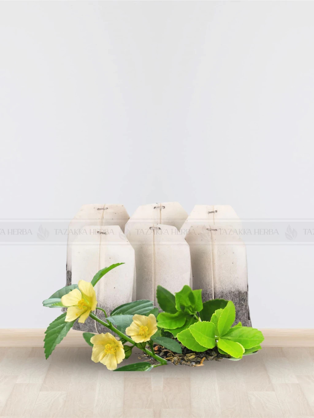 Dried Sidaguri Leaf Sida Rhombifolia Herbal Tea Bags (20 Count) Natural Tea