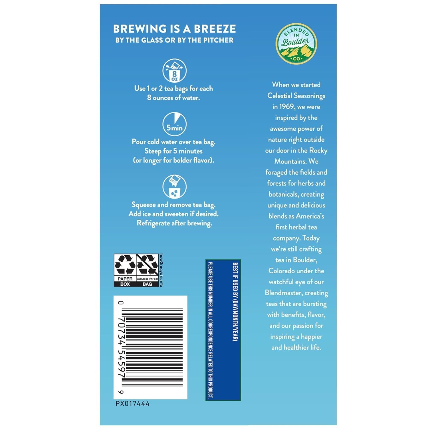 Cold Brew Sweetened Lemon Tea – 18 Bags of Refreshing Black Iced Tea