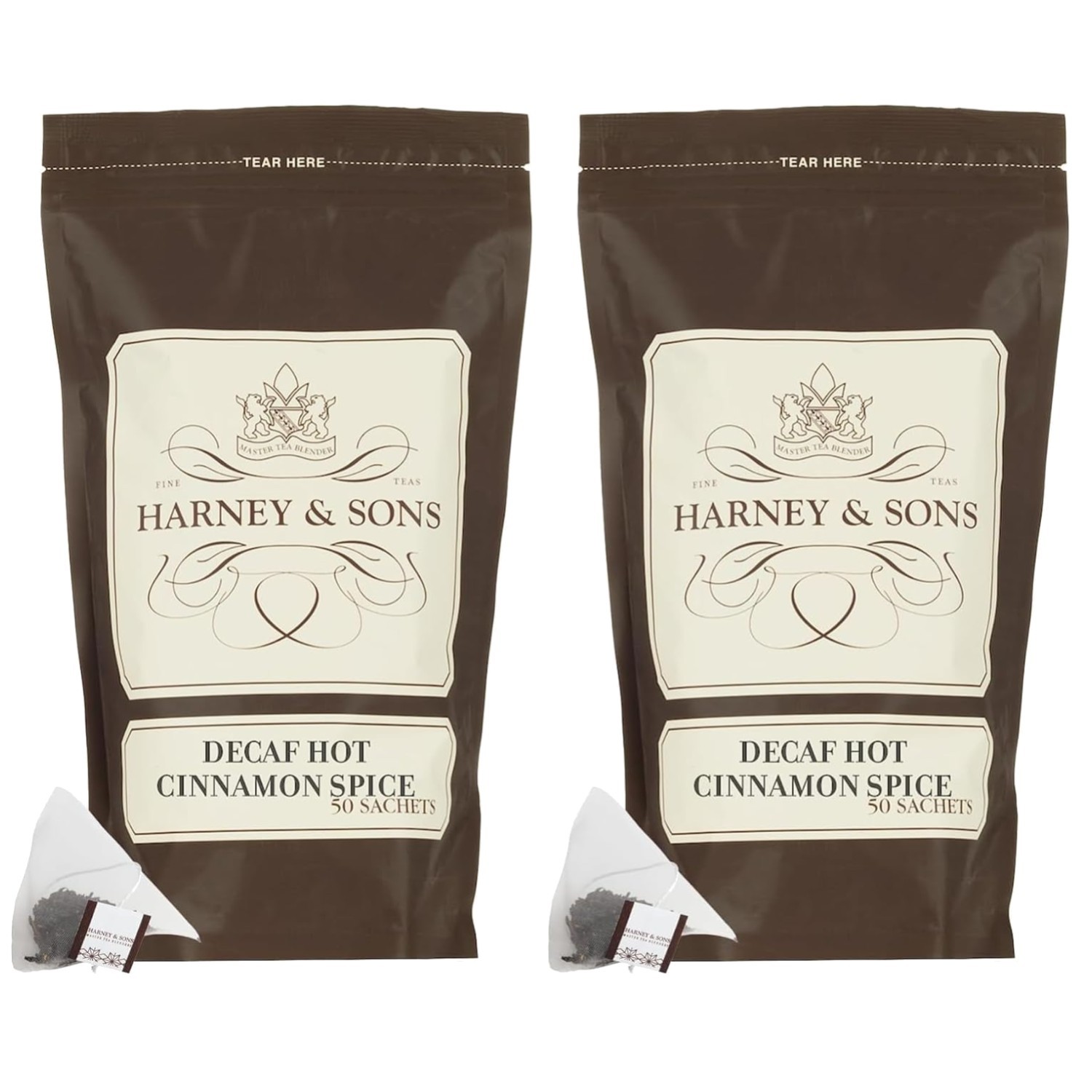 Decaf Hot Cinnamon Tea – 50 Sachets, Ceylon Black Blend