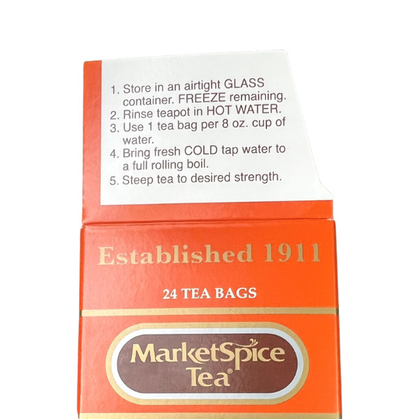 MARKETSPICE DECAFFEINATED CINNAMON-ORANGE TEA – 2 PACK