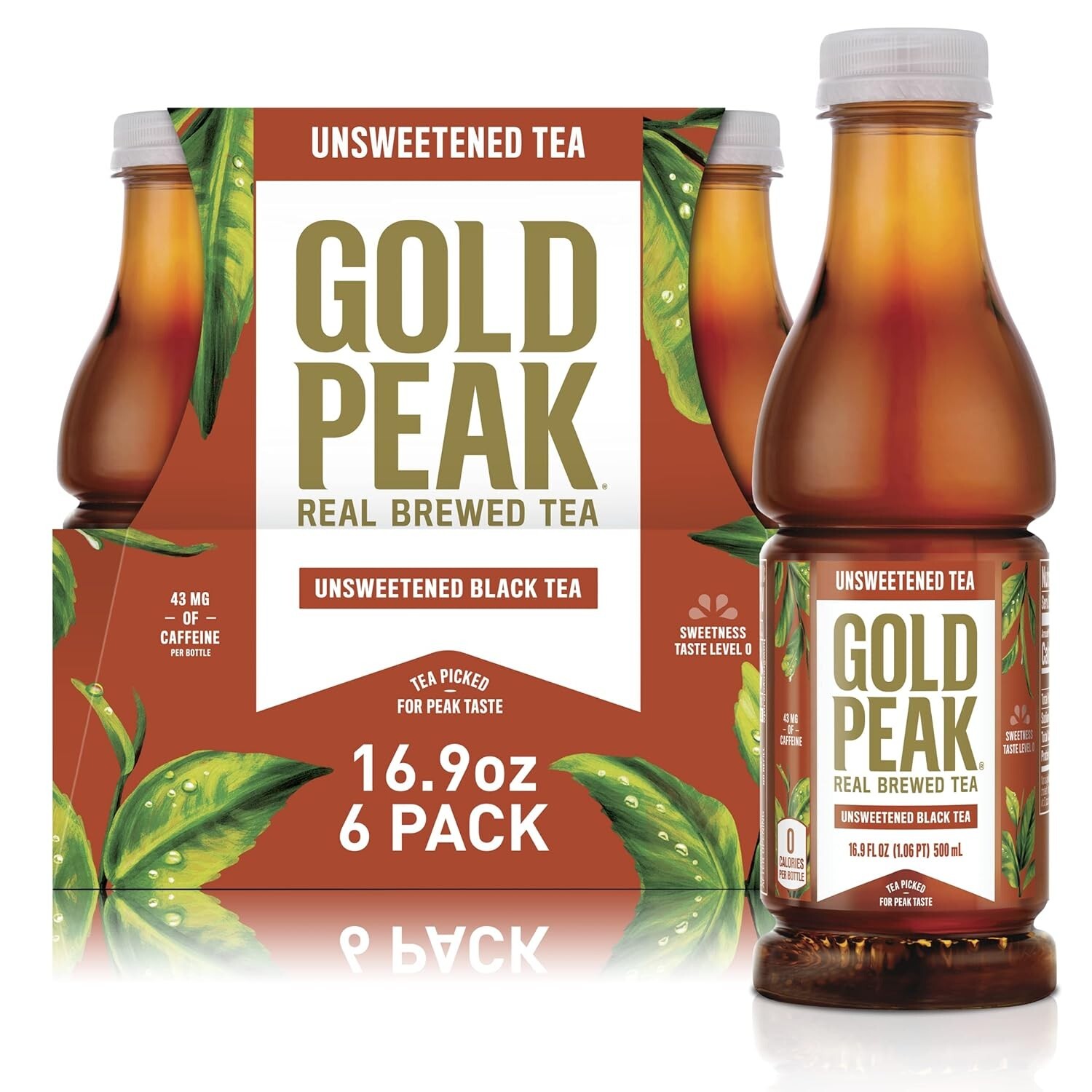 Family-Friendly Unsweetened Tea – 6-Pack of 16.9 fl oz Bottles for Any Occasion