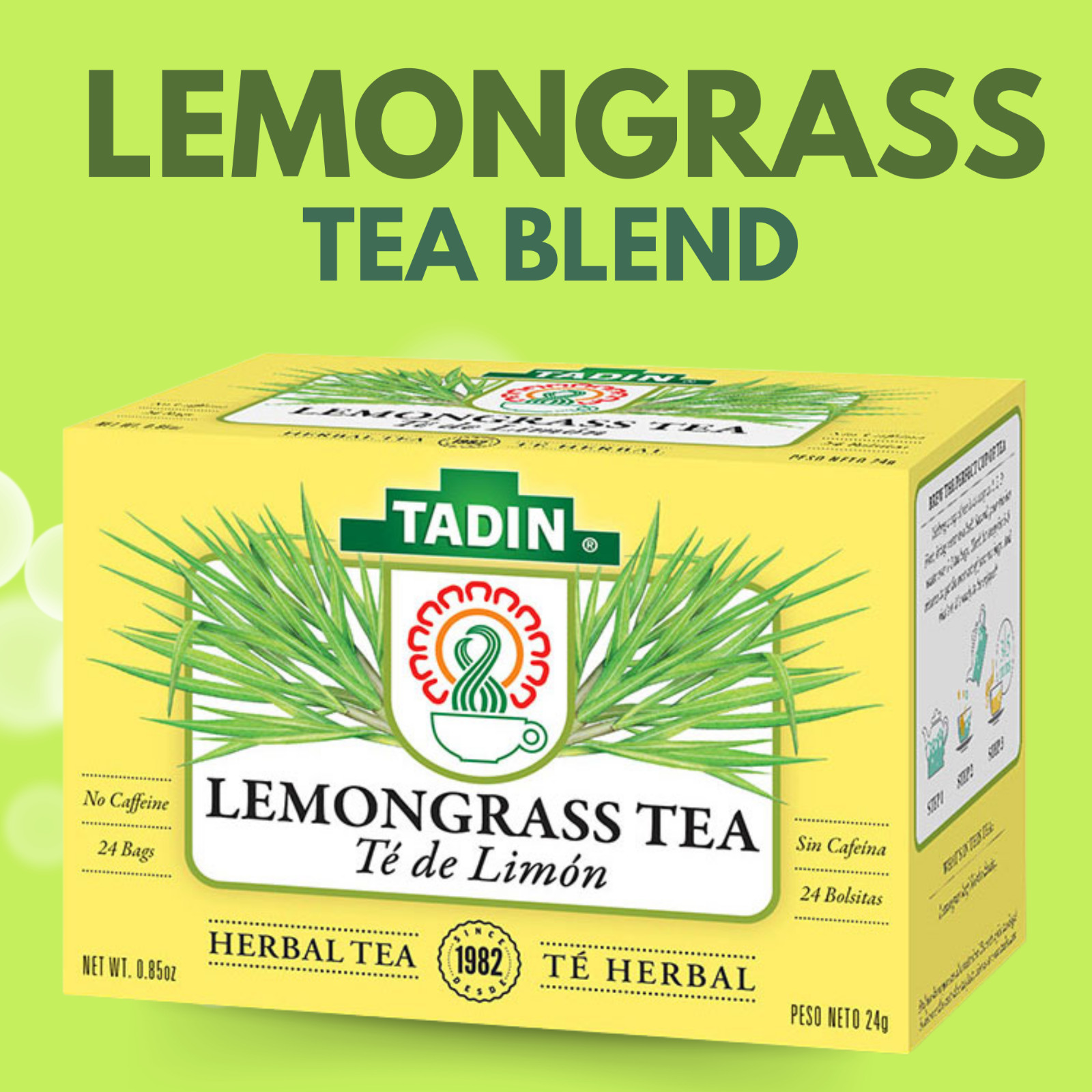 TADIN LEMONGRASS 24 BAGAS 0.85oz