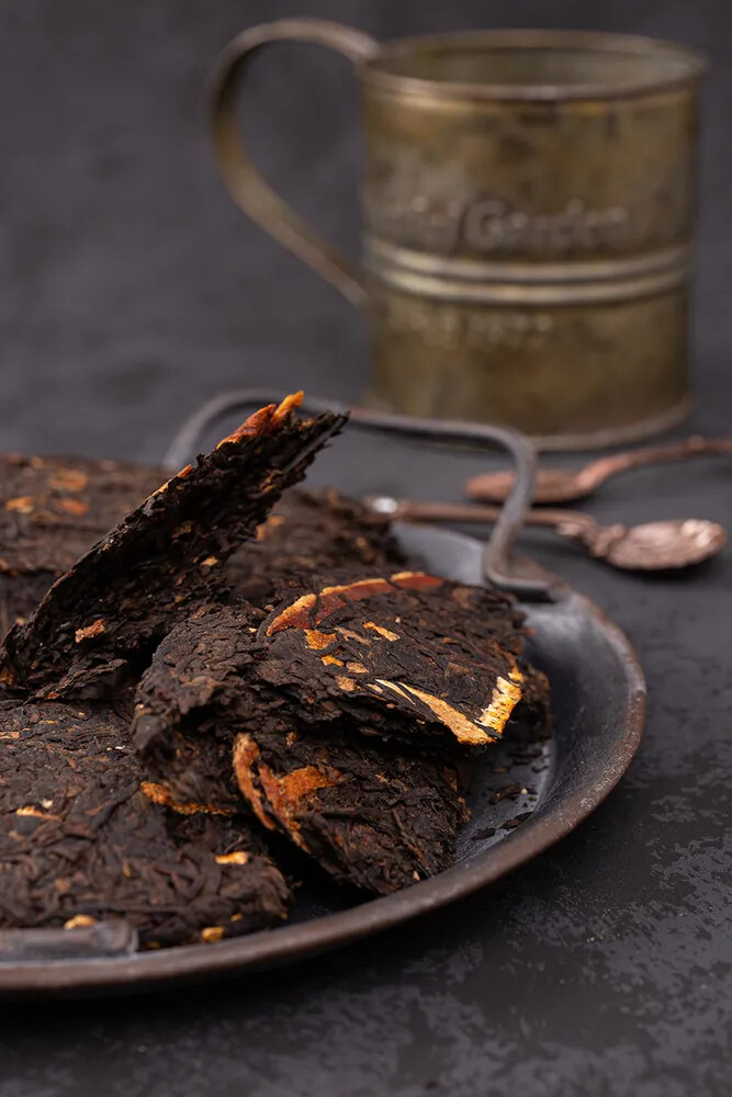 2021 Tangerine Peel Puerh Tea Gu Yi Dried Orange Peel Pu-erh Ripe Pu’er Tea 357g