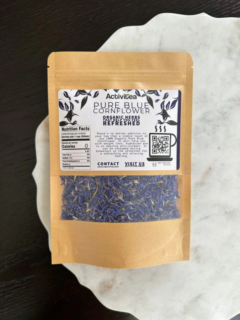 Pure Blue Cornflower – Great for Tea Blends, Lattes etc. European Wild-Harvested
