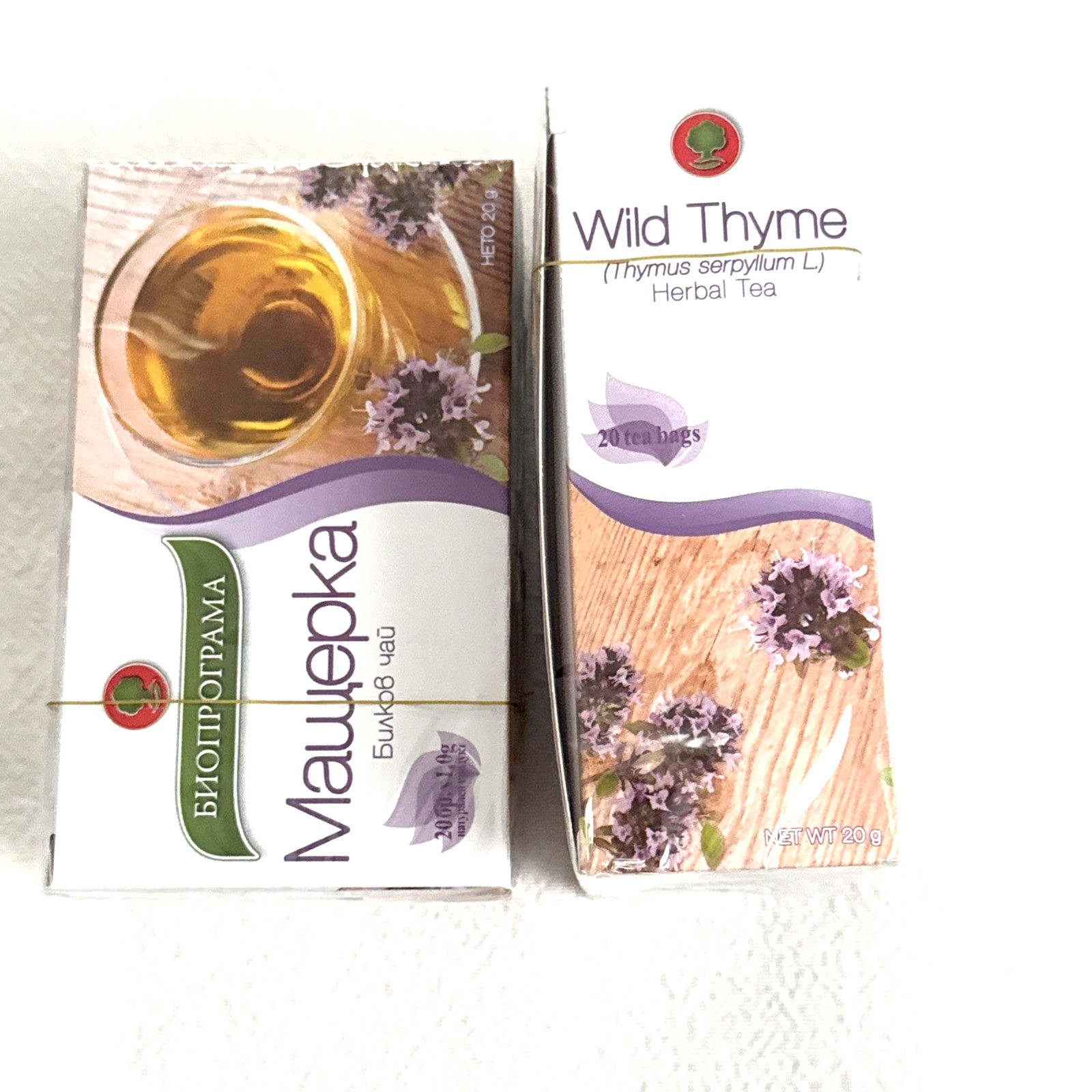 MASHTERKA Bulgarian food Herbal tea Wild Thyme 2 x 20 tea bags 1.0 g each