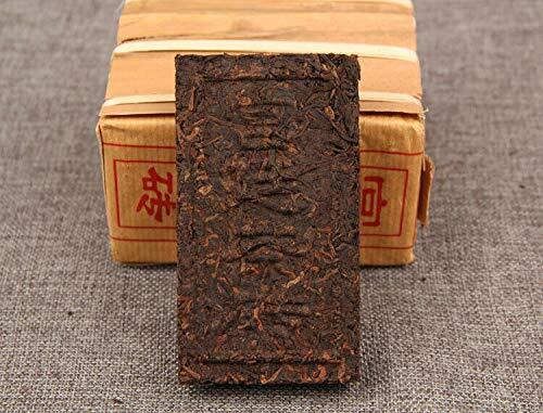 Pu Er Gongting Ripe Puer Brick Tea Aged Cooked Pu-erh Tea 500g Bamboo Leaf Pack