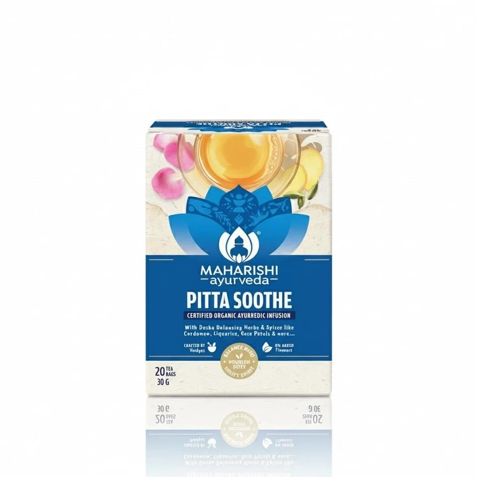 Maharishi Ayurveda All Natural Pitta Soothe Herbal Tea, 20 Tea Bag