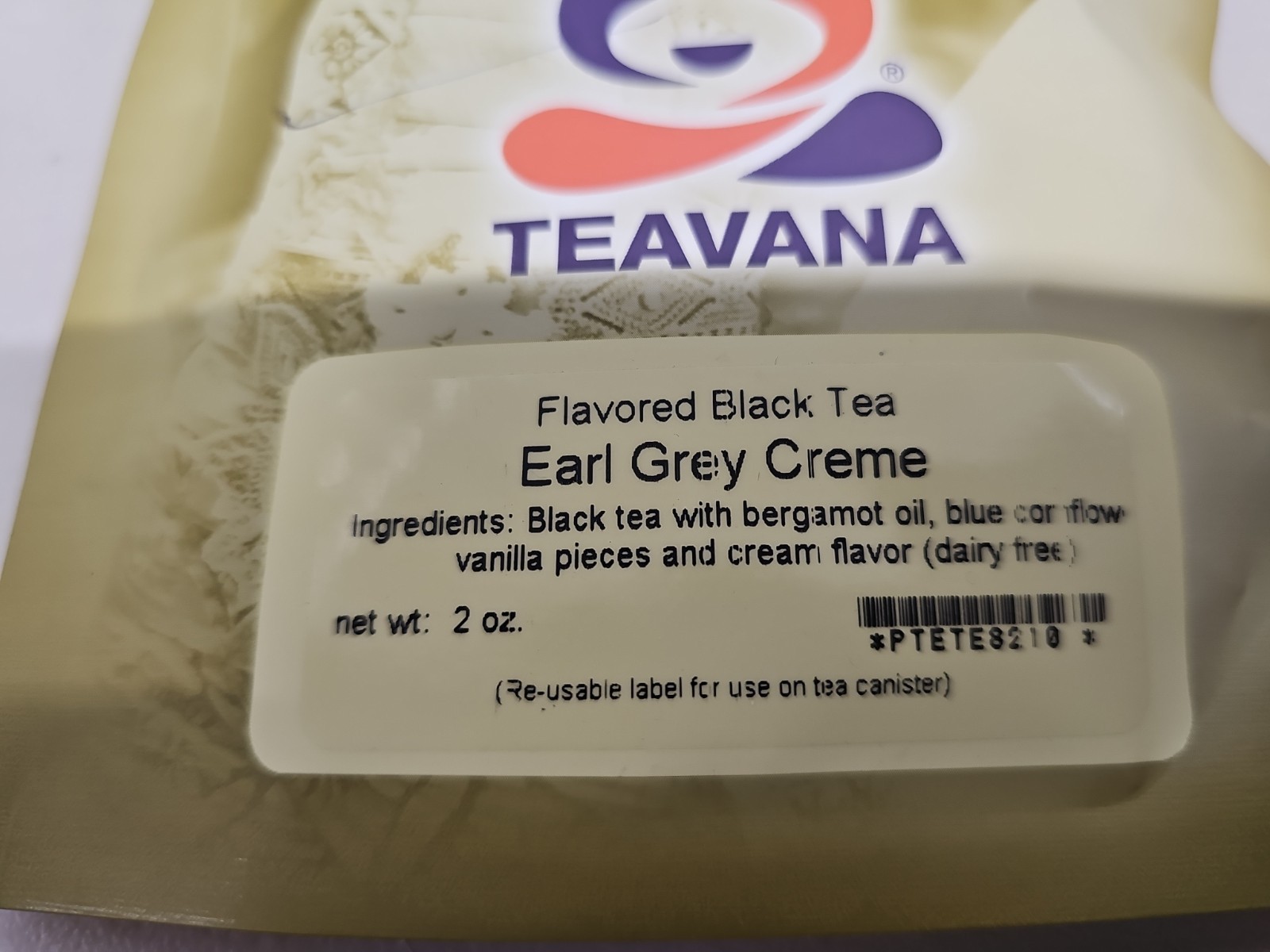 BRAND NEW SEALED BAG ORIGINAL TEAVANA EARL GREY CRÈME FLAVORED BLACK TEA