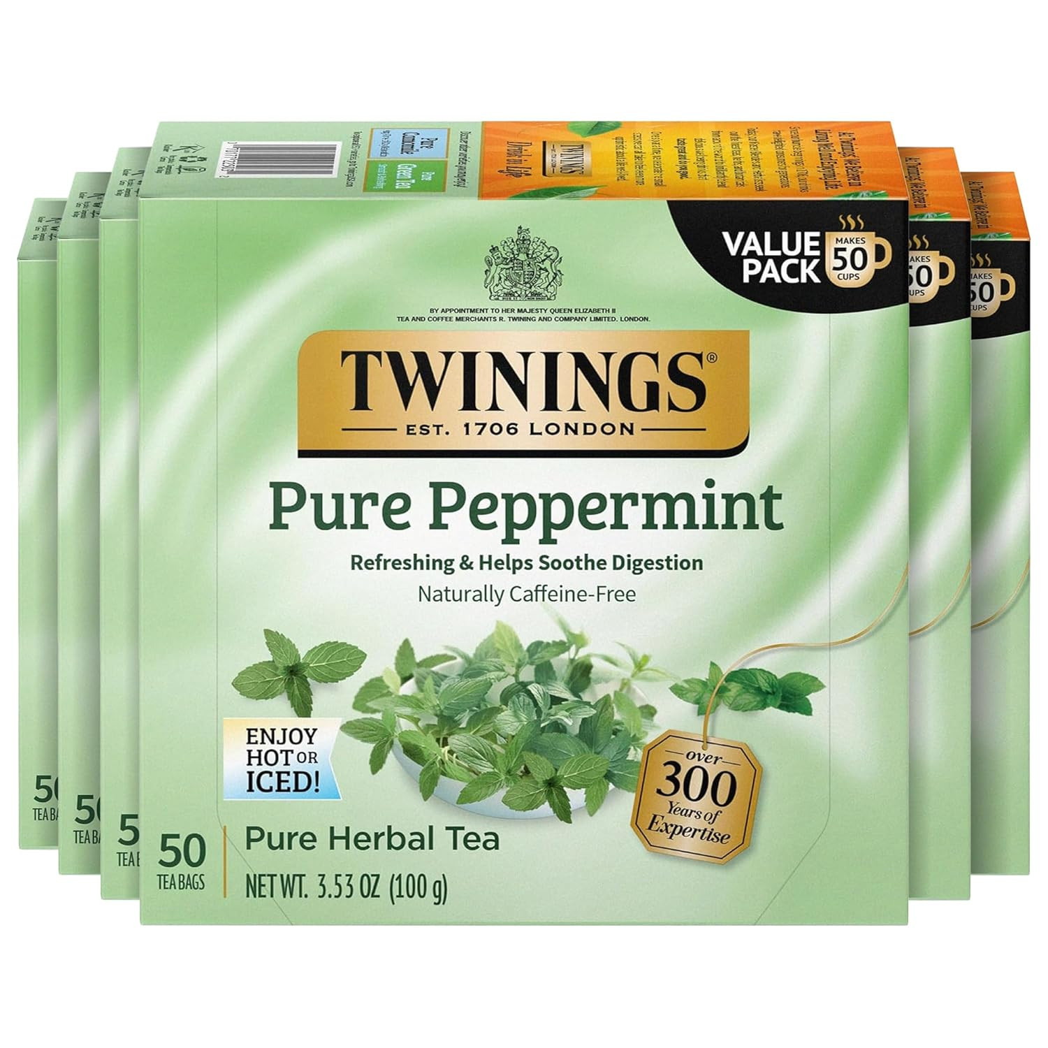 English Breakfast Black Tea Individually Wrapped Bags, 100 Count (Pack of 1), Sm